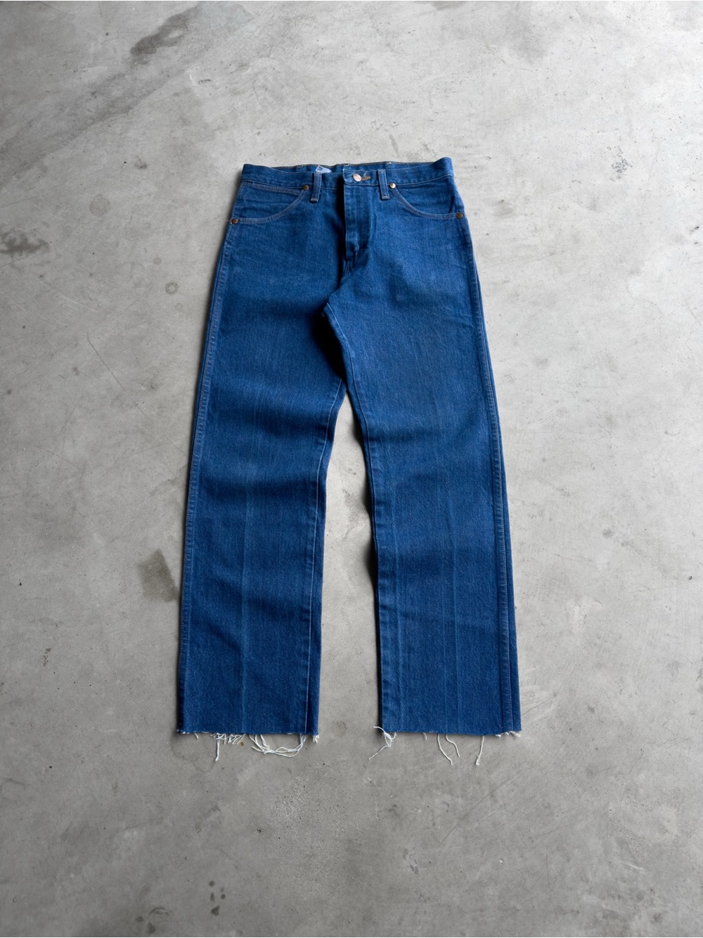 Vintage 2000s Wrangler 13MWZ Western Cowboy Blue Jeans - (29x29)